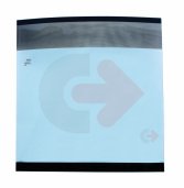 ZADNÍ SKLO TVRZENÉ ZELENÉ SE SÍTOTISKEM CVA KOMATSU 22M-54-24241