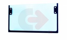 ČELNÍ SKLO SPODNÍ TVRZENÉ SE SÍTOTISKEM CVA JCB 334/P0606