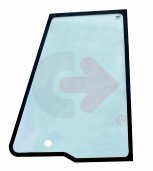 BOČNÍ SKLO PRAVÉ TVRZENÉ ZELENÉ SE SÍTOTISKEM CVA JCB 827/30466