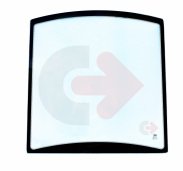 ZADNÍ SKLO TVRZENÉ ZELENÉ SE SÍTOTISKEM CVA JCB 333/U4568