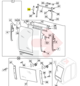 PLYNOVÁ VZPĚRA DVEŘÍ JCB OEM 331/36371