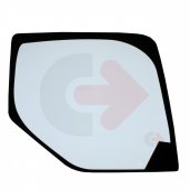 BOČNÍ SKLO PRAVÉ TVRZENÉ ZELENÉ SE SÍTOTISKEM KOMATSU 22B-54-28331