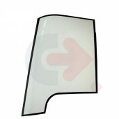 ZADNÍ SKLO PRAVÉ BOČNÍ TVRZENÉ ZELENÉ SE SÍTOTISKEM CASE,TEREX 6099911M1